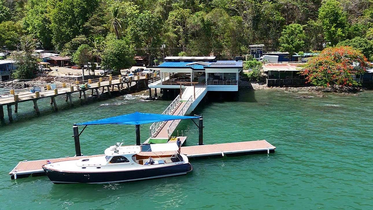Bahia Ballena Yacht Club from above, Tambor Costa Rica